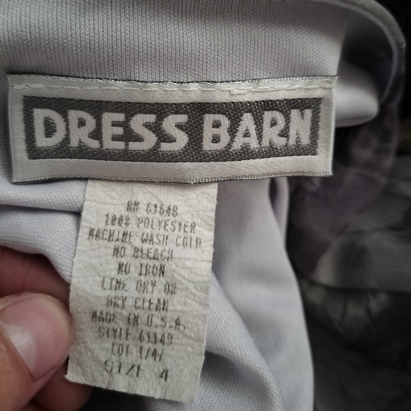 Vintage Dress Barn Whimsy Goth Elegant Gray And Purple Dress - Picture 2 of 5